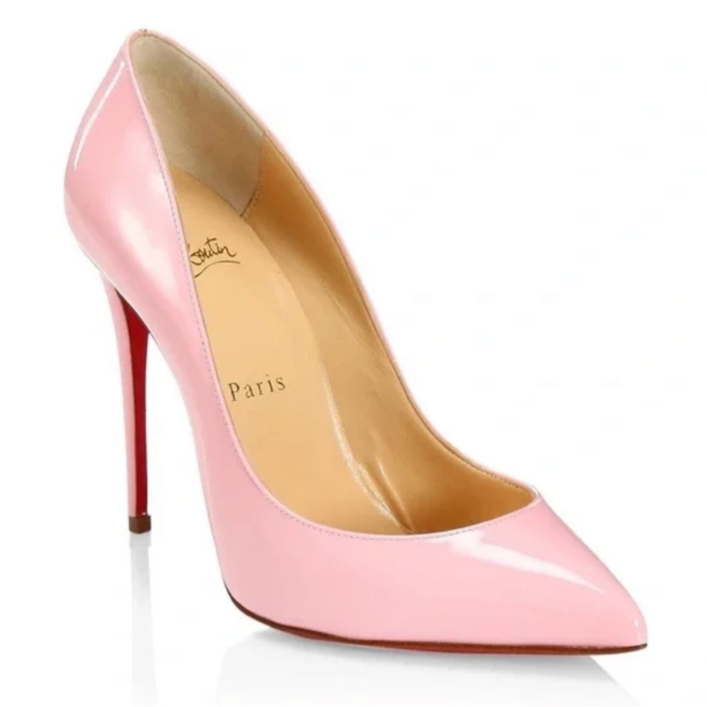 Christian Louboutin Patent Pink Pigalle Follies